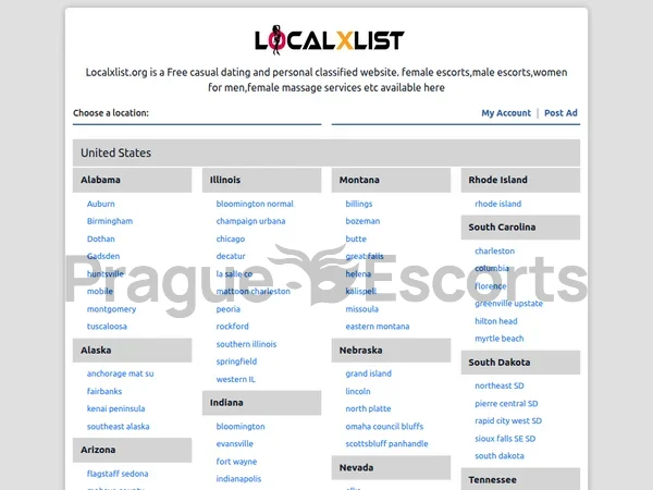 LocalXList website